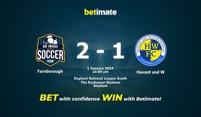 การทำนาย Farnborough vs Havant และ W อัตราต่อรองและเคล็ดลับการเดิมพัน 01/01/2024