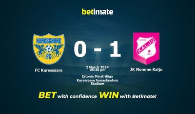 การทำนาย FC Kuressaare กับ JK Nomme Kalju อัตราต่อรองและเคล็ดลับการเดิมพัน 03/02/2024