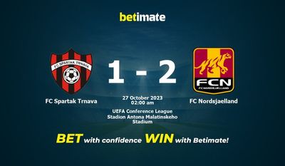 การทำนายผลราคาต่อรองและเคล็ดลับการเดิมพัน FC Spartak Trnava vs FC Nordsjaelland 26/10/2023