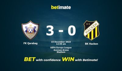 การทำนาย FK Qarabag กับ BK Hacken อัตราต่อรองและเคล็ดลับการเดิมพัน 12/14/2023