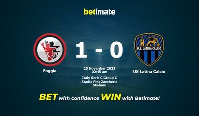 การทำนาย Foggia กับ US Latina Calcio อัตราต่อรองและเคล็ดลับการเดิมพัน 24/11/2023