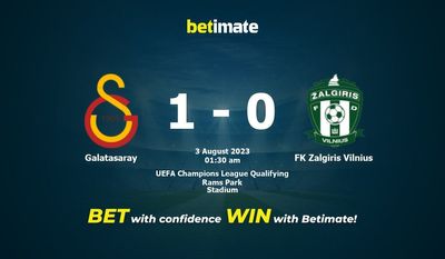กาลาตาซาราย vs FK Zalgiris วิลนีอุสทำนายราคาต่อรองและเคล็ดลับการเดิมพัน 08/02/2023