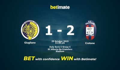 การทำนาย Giugliano vs Crotone ราคาต่อรองและเคล็ดลับการเดิมพัน 25/10/2023