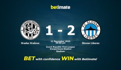 การทำนาย Hradec Kralove กับ Slovan Liberec อัตราต่อรองและเคล็ดลับการเดิมพัน 11/11/2023