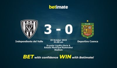 การทำนายผล, อัตราต่อรองและเคล็ดลับการเดิมพัน 28/10/2023 Independiente del Valle vs Deportivo Cuenca