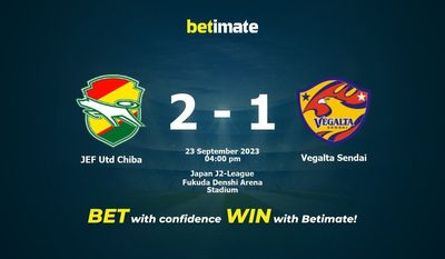 การทำนาย JEF Utd Chiba กับ Vegalta Sendai อัตราต่อรองและเคล็ดลับการเดิมพัน 23/09/2023
