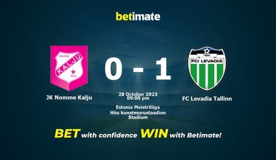 การทำนาย JK Nomme Kalju กับ FC Levadia Tallinn อัตราต่อรองและเคล็ดลับการเดิมพัน 28/10/2023