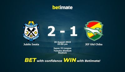 การทำนายจูบิโลอิวาตะ vs JEF Utd Chiba อัตราต่อรองและเคล็ดลับการเดิมพัน 26/08/2023