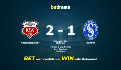 การทำนาย Kastamonuspor กับ Sariyer อัตราต่อรองและเคล็ดลับการเดิมพัน 03/06/2024