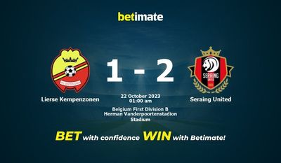 การทำนาย Lierse Kempenzonen vs Seraing United อัตราต่อรองและเคล็ดลับการเดิมพัน 21/10/2023