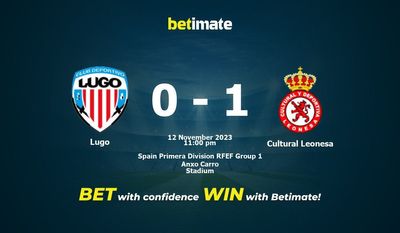 การทำนาย Lugo vs Cultural Leonesa อัตราต่อรองและเคล็ดลับการเดิมพัน 11/12/2023