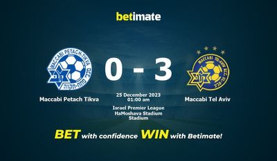 Maccabi Petach Tikva vs Maccabi Tel Aviv การทำนายอัตราต่อรองและเคล็ดลับการเดิมพัน 24/12/2023