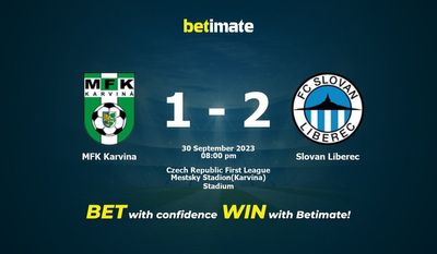 การทำนาย MFK Karvina กับ Slovan Liberec อัตราต่อรองและเคล็ดลับการเดิมพัน 30/09/2023