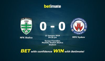 การทำนาย MFK Skalica กับ MFK Vyskov อัตราต่อรองและเคล็ดลับการเดิมพัน 13/01/2024