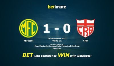 การทำนาย Mirassol กับ CRB อัตราต่อรองและเคล็ดลับการเดิมพัน 28/09/2023