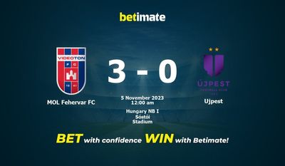 การทำนาย MOL Fehervar FC กับ Ujpest อัตราต่อรองและเคล็ดลับการเดิมพัน 11/04/2023