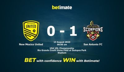 New Mexico United vs San Antonio FC การทำนายราคาต่อรองและเคล็ดลับการเดิมพัน 08/13/2023