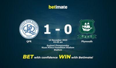 การทำนาย QPR กับ Plymouth อัตราต่อรองและเคล็ดลับการเดิมพัน 12/13/2023