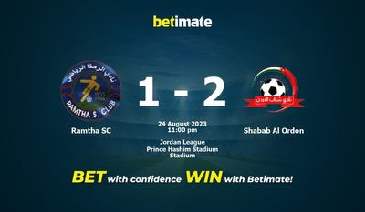 การทำนาย Ramtha SC กับ Shabab Al Ordon อัตราต่อรองและเคล็ดลับการเดิมพัน 24/08/2023