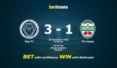 การทำนายริกาเอฟซีกับ FK Liepaja อัตราต่อรองและเคล็ดลับการเดิมพัน 20/9/2023