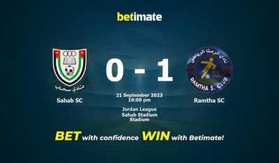 Sahab SC กับ Ramtha SC การทำนายราคาต่อรองและเคล็ดลับการเดิมพัน 21/9/2023