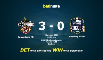 San Antonio FC vs Monterey Bay FC การทำนายราคาต่อรองและเคล็ดลับการเดิมพัน 08/20/2023