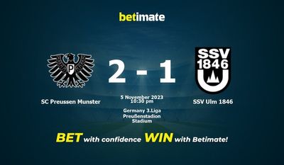 SC Preussen Munster กับ SSV Ulm 1846 การทำนายอัตราต่อรองและเคล็ดลับการเดิมพัน 11/05/2023