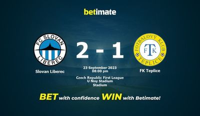 การทำนายสโลวานลิเบเรซ vs FK Teplice อัตราต่อรองและเคล็ดลับการเดิมพัน 23/09/2023
