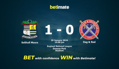 การทำนาย Solihull Moors กับ Dag & Red อัตราต่อรองและเคล็ดลับการเดิมพัน 20/01/2024