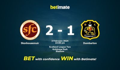 การทำนาย Stenhousemuir กับ Dumbarton อัตราต่อรองและเคล็ดลับการเดิมพัน 02/03/2024