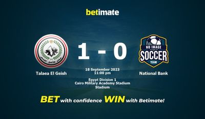 Talaea El Geish กับ National Bank Prediction, Odds & Betting Tips 18/09/2023