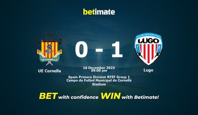การทำนาย UE Cornella กับ Lugo, ราคาต่อรอง & เคล็ดลับการเดิมพัน 12/16/2023