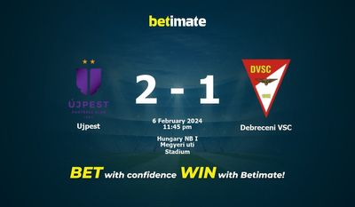 Ujpest vs Debreceni VSC การทำนายราคาต่อรองและเคล็ดลับการเดิมพัน 02/06/2024