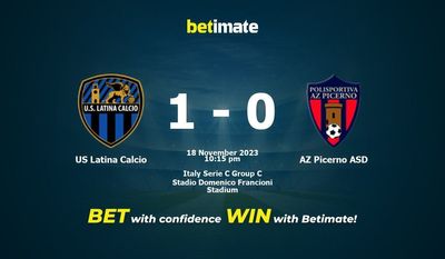 US Latina Calcio กับ AZ Picerno ASD การทำนายราคาต่อรองและเคล็ดลับการเดิมพัน 11/18/2023