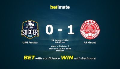 การทำนาย USM Annaba กับ AS Khroub อัตราต่อรองและเคล็ดลับการเดิมพัน 24/01/2024