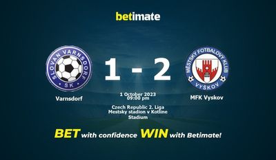 การทำนาย Varnsdorf vs MFK Vyskov อัตราต่อรองและเคล็ดลับการเดิมพัน 10/01/2023