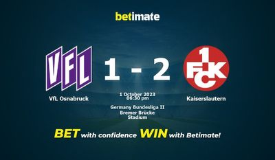 การทำนาย VfL Osnabruck กับ Kaiserslautern อัตราต่อรองและเคล็ดลับการเดิมพัน 10/01/2023
