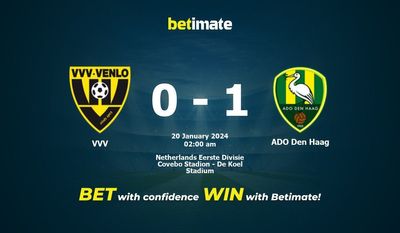 การทำนาย VVV กับ ADO Den Haag อัตราต่อรองและเคล็ดลับการเดิมพัน 19/01/2024