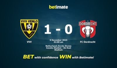 การทำนาย VVV กับ FC Dordrecht อัตราต่อรองและเคล็ดลับการเดิมพัน 12/08/2023