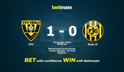 การทำนาย VVV กับ Roda JC อัตราต่อรองและเคล็ดลับการเดิมพัน 10/14/2023