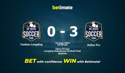 การทำนาย Yanbian Longding vs Dalian Pro อัตราต่อรองและเคล็ดลับการเดิมพัน 06/22/2023