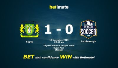 การทำนาย Yeovil vs Farnborough อัตราต่อรองและเคล็ดลับการเดิมพัน 11/14/2023
