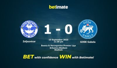 การทำนาย Zeljeznicar กับ GOSK Gabela อัตราต่อรองและเคล็ดลับการเดิมพัน 15/9/2023