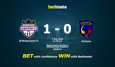 Dự đoán Al-Bukayriyah FC vs Al Hazm, Tỷ lệ cược & Mẹo cá cược 05/07/2025
