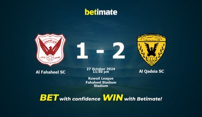 Dự đoán Al Fahaheel SC vs Al Qadsia SC, Tỷ lệ cược & Mẹo cá cược 27/10/2024