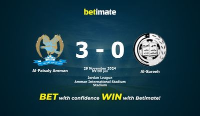 Dự đoán Al-Faisaly Amman vs Al-Sareeh, Tỷ lệ cược & Mẹo cá cược 29/11/2024