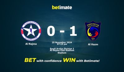 Dự đoán Al Najma vs Al Hazm, Tỷ lệ cược & Mẹo cá cược 25/11/2024