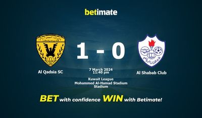 Dự đoán Al Qadsia SC vs Al Shabab Club, tỷ lệ cá cược 07/03/2024