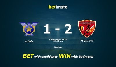 Dự đoán Al Safa vs Al Qaisoma, Tỷ lệ & Mẹo cá cược 06/11/2023