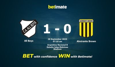 Dự đoán All Boys vs Almirante Brown, tỷ lệ và mẹo cá cược 26/09/2023